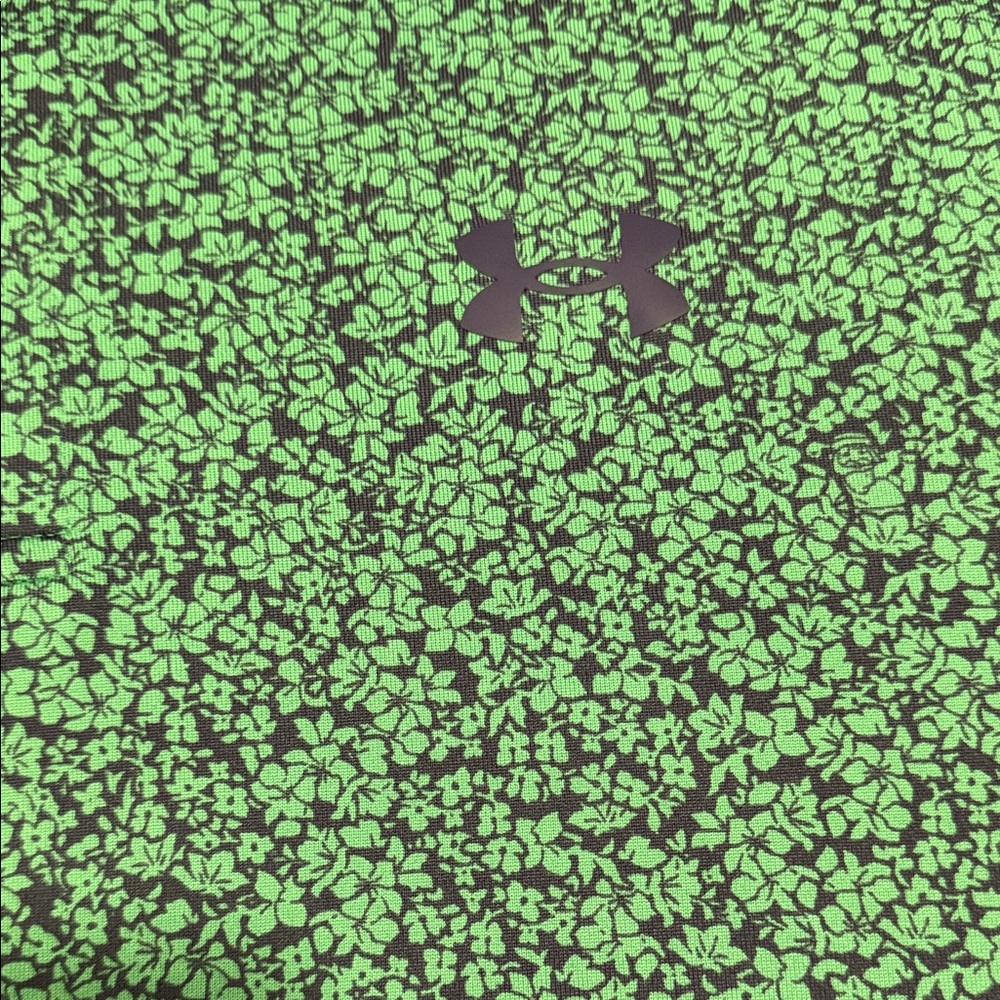 Under Armour Men's Patterned Green Polo - Picture 3 of 4